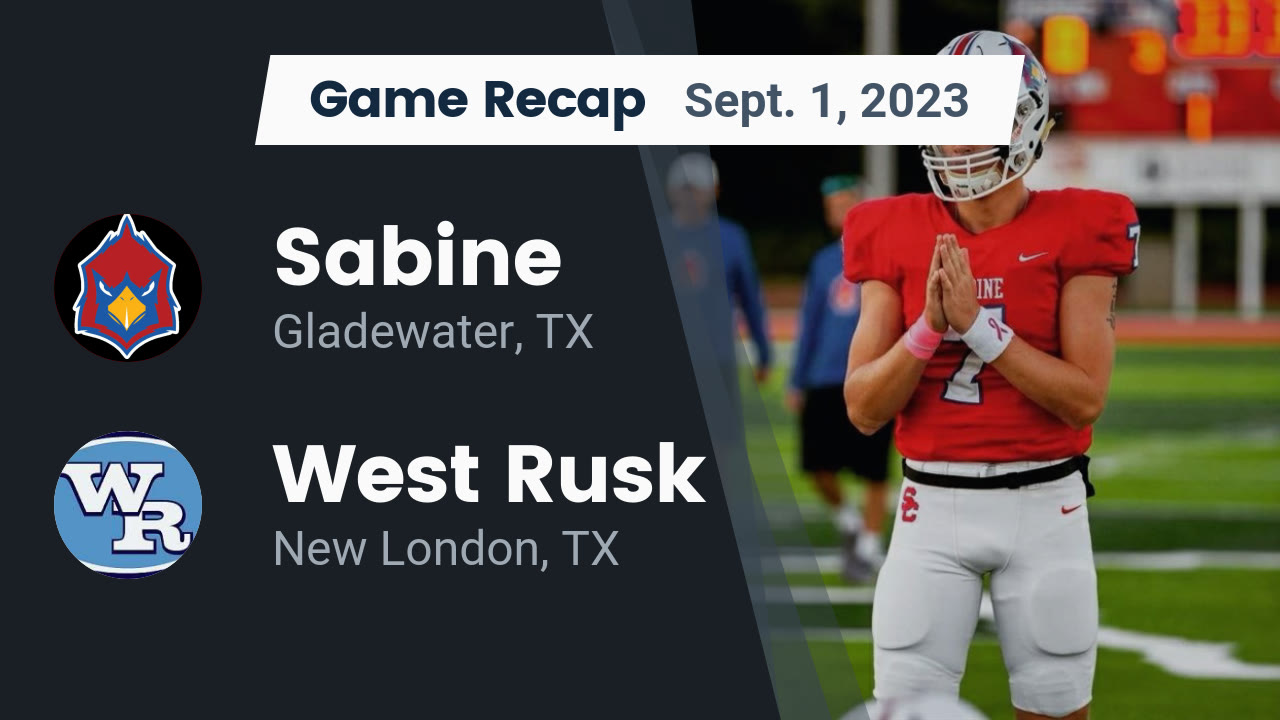 Videos Sabine Cardinals (Gladewater, TX) Varsity Football