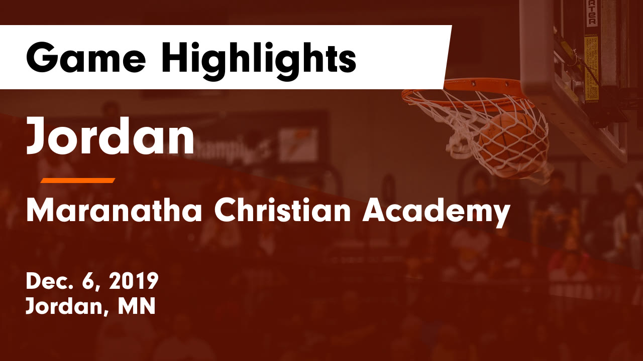 Jordan Hs Basketball Video Jordan Vs Maranatha Christian Academy