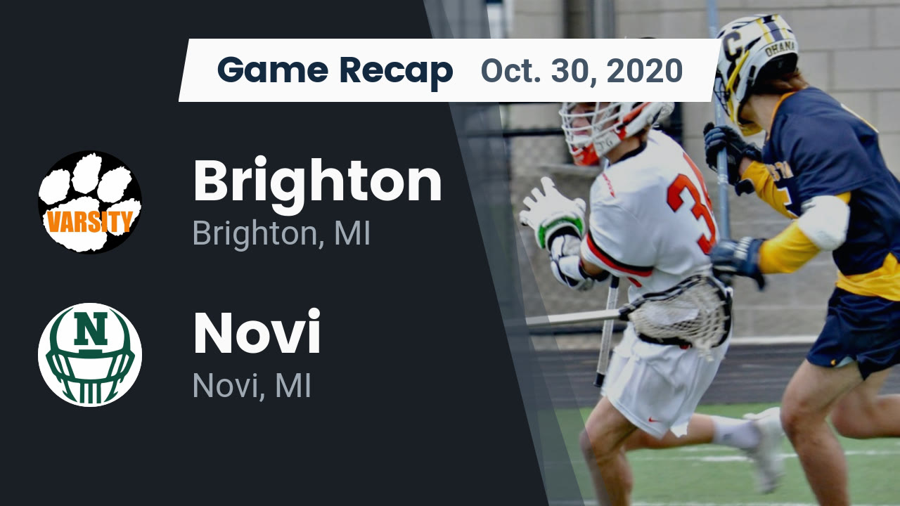 Brighton HS Football Video "Recap Brighton vs. Novi 2020" MaxPreps