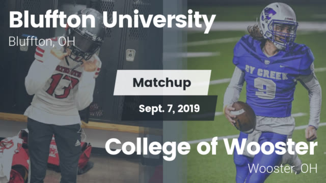 Mens Varsity Football Bluffton University Bluffton Ohio