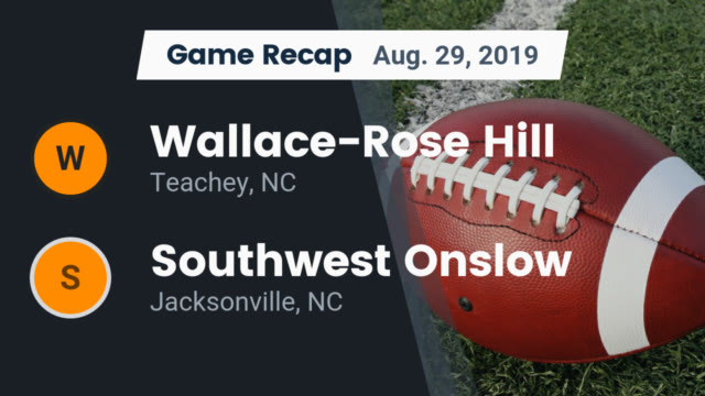 Boys Jv Football Wallace Rose Hill High School Teachey North