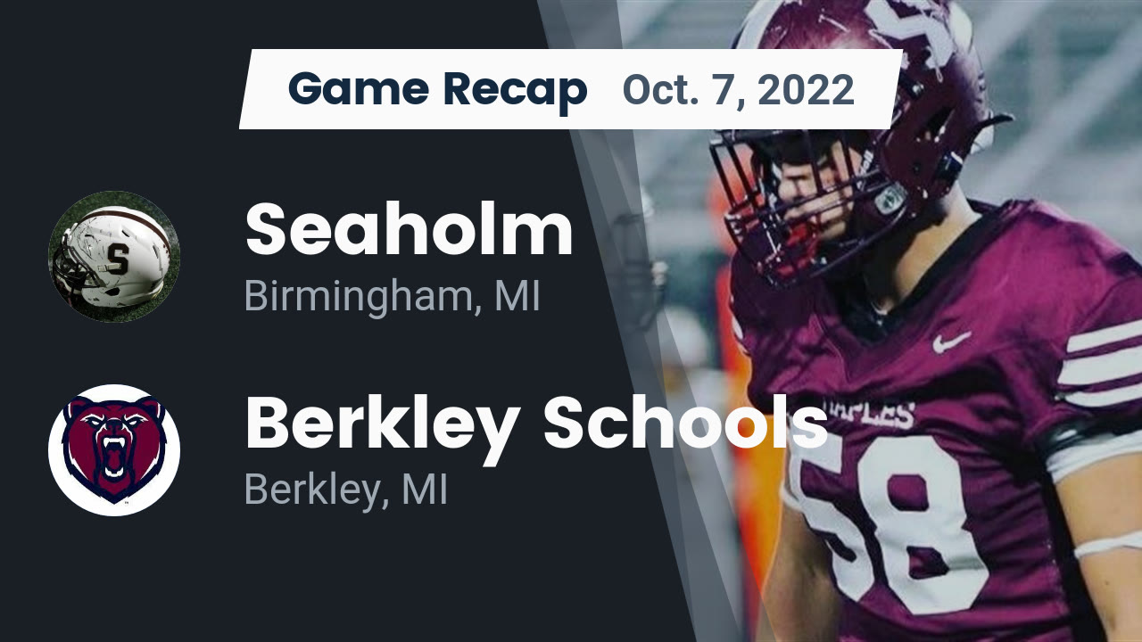 Recap: Seaholm vs. Berkley Schools 2022 - Seaholm High School highlights -  Hudl