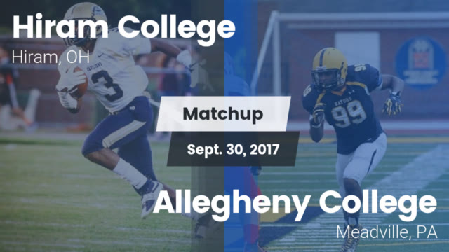 Mens Varsity Football Hiram College Hiram Ohio Football Hudl