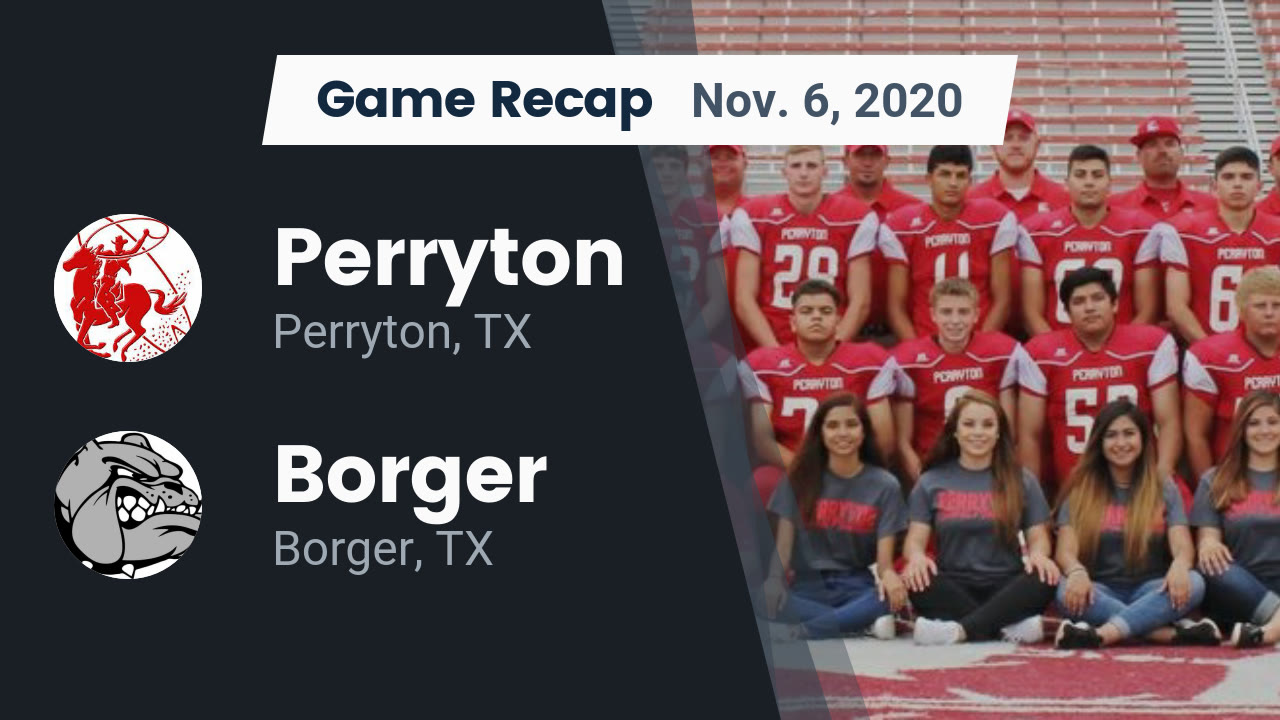 Perryton HS Football Video "Recap Perryton vs. 2020" MaxPreps