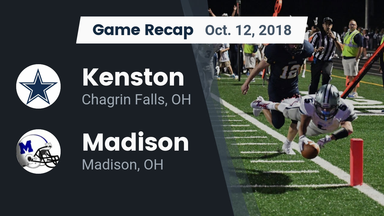 Kenston Hs Football Video Recap Kenston Vs Madison 2018 Maxpreps