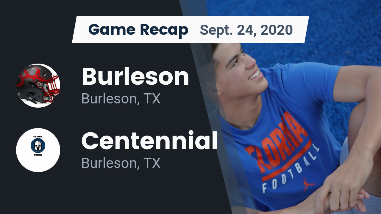 Recap: Burleson vs. Centennial 2020 - Burleson High School highlights Recap: Burleson vs. Centennial 2020 - Burleson High School highlights