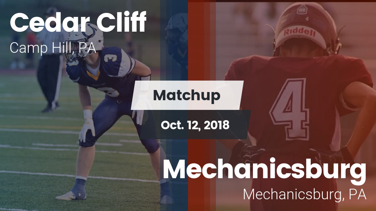 Cedar Cliff Hs Football Video Matchup Cedar Cliff High Vs