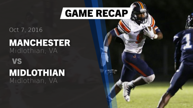 Boys Varsity Football Manchester High School Midlothian