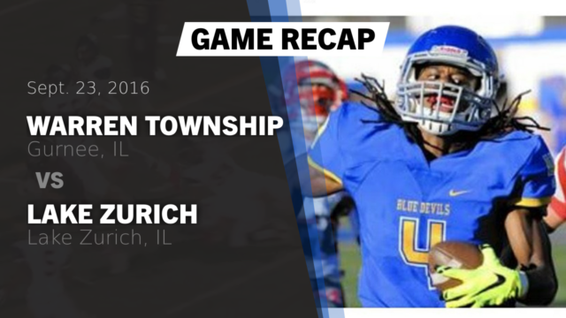 Varsity Football Warren Township High School Gurnee Illinois