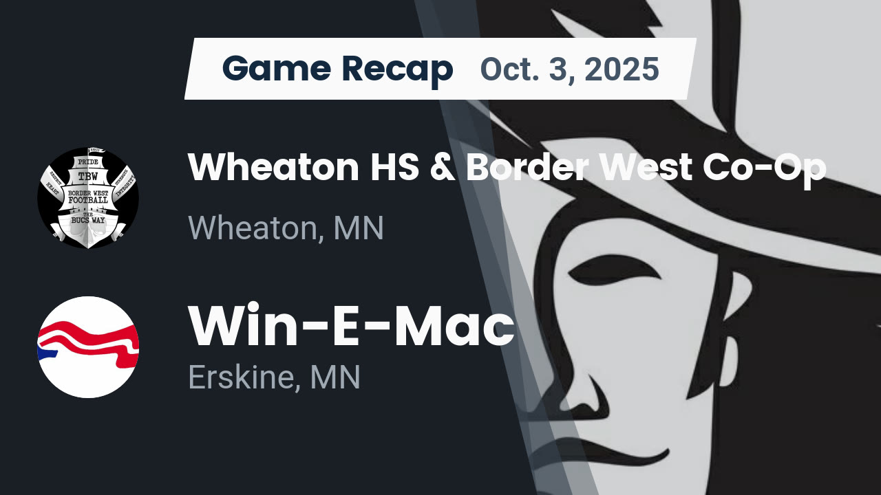 Recap: Wheaton HS & Border West Co-Op vs. Win-E-Mac 2025 - Border West ...