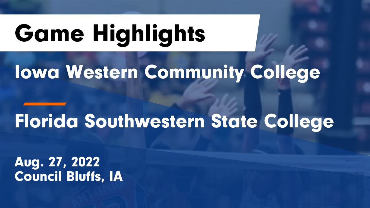 Iowa Western Community College vs Florida Southwestern State College Game Highlights Aug. 27