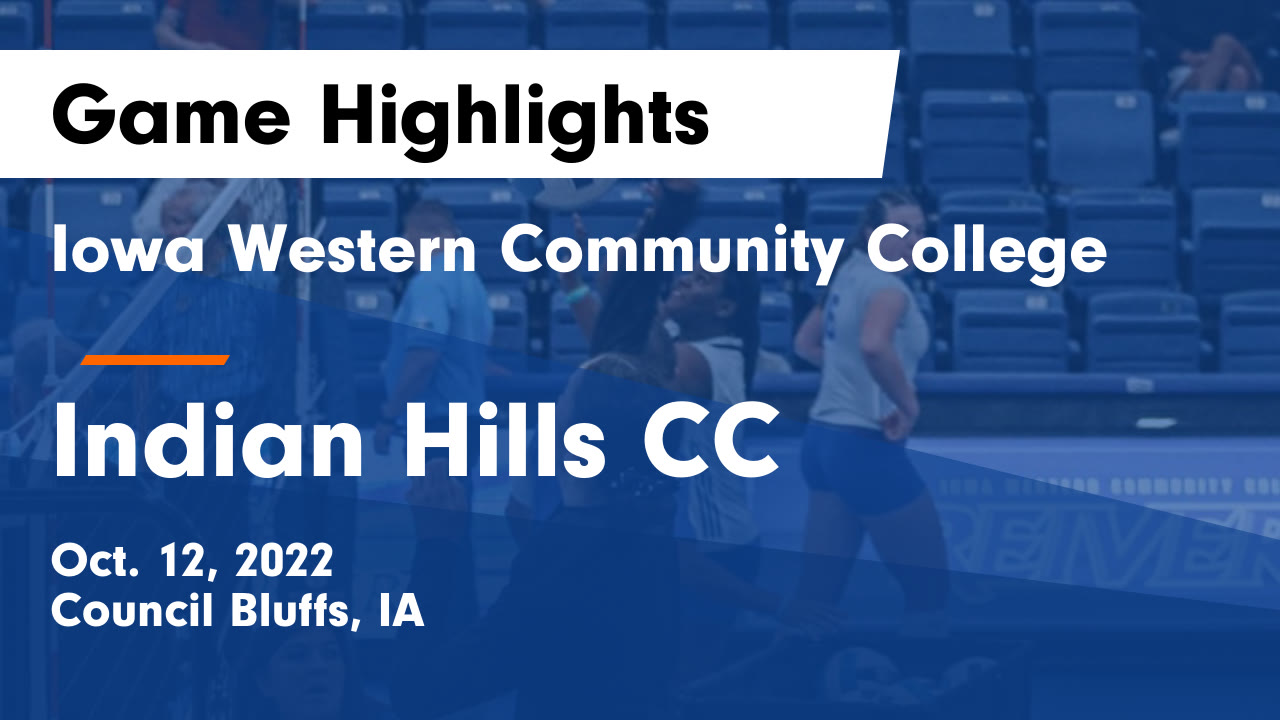 Iowa Western Community College vs Indian Hills CC Game Highlights Oct