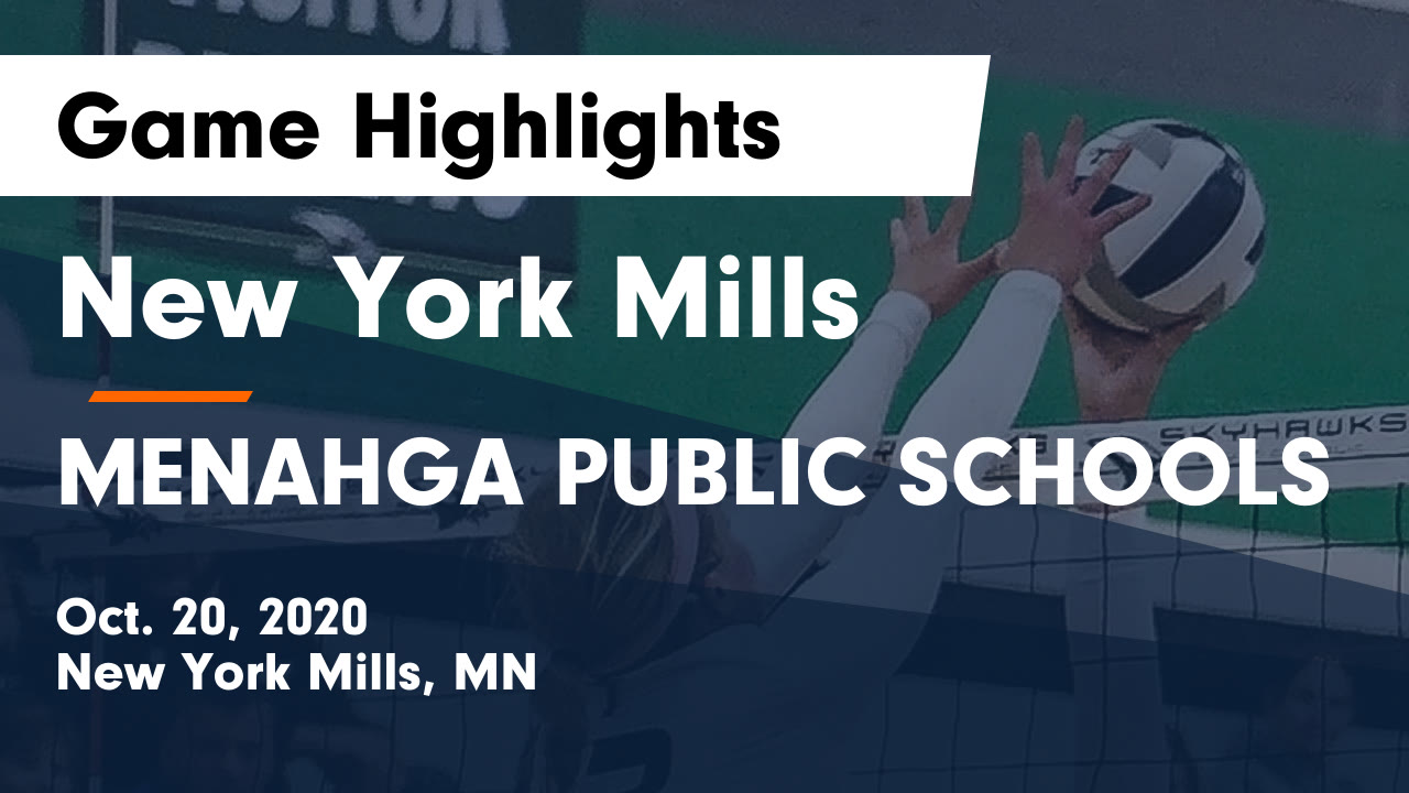 New York Mills vs MENAHGA PUBLIC SCHOOLS Game Highlights Oct. 20