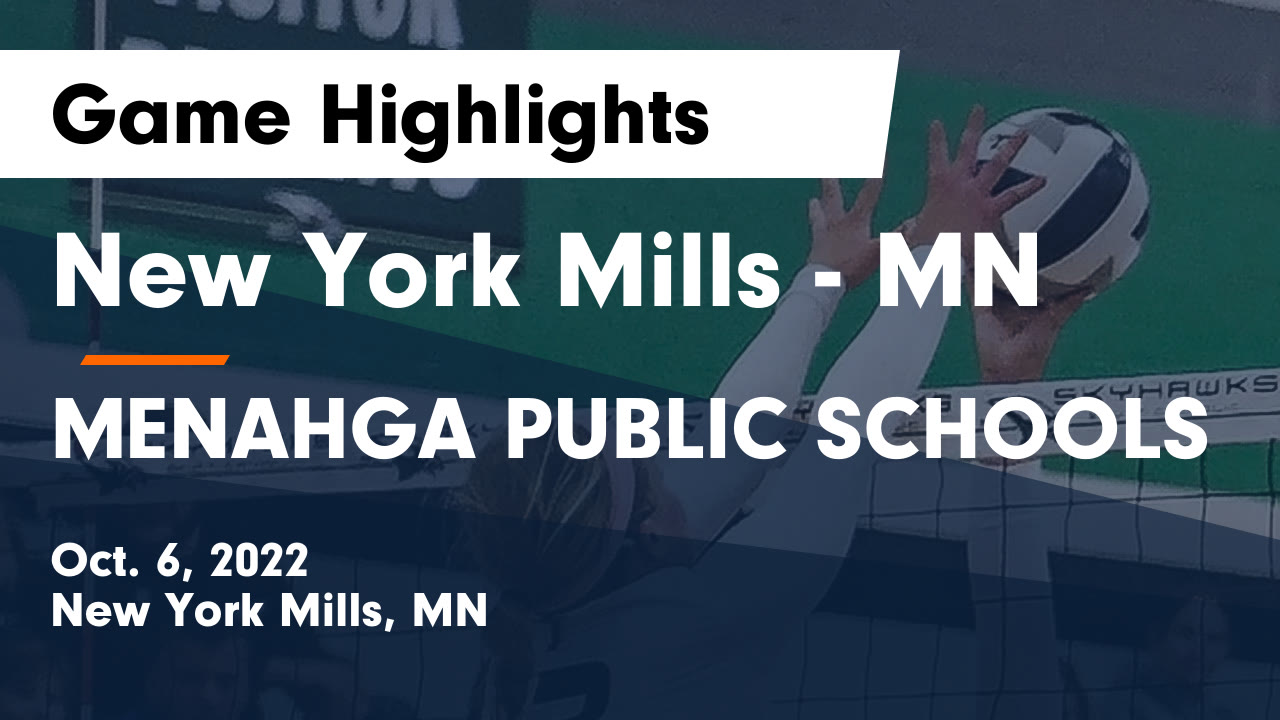 New York Mills MN vs MENAHGA PUBLIC SCHOOLS Game Highlights Oct. 6