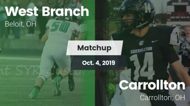 Boys Varsity Football West Branch High School Beloit Ohio