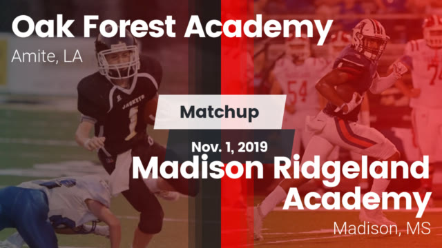 Boys Varsity Football Oak Forest Academy High School Amite