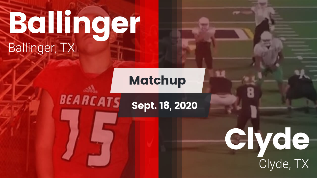 Matchup Ballinger vs. Clyde 2020 Ballinger highlights Hudl