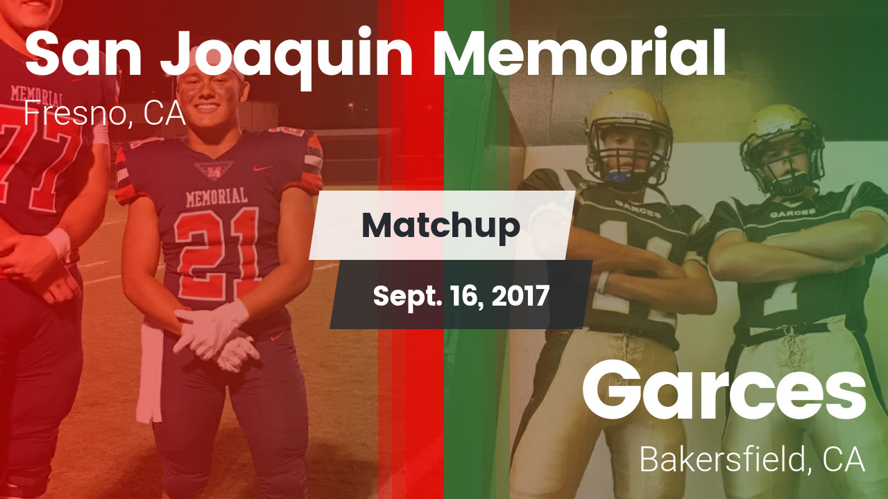 San Joaquin Memorial Hs Football Video Matchup San Joaquin