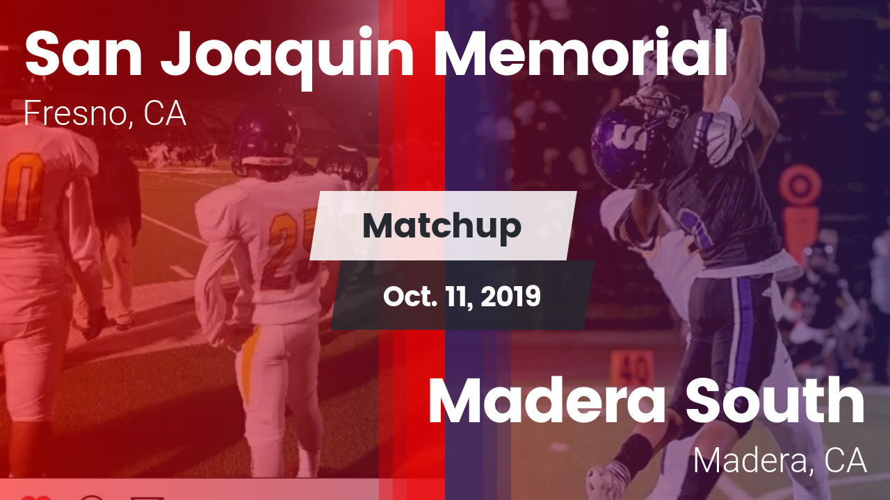 San Joaquin Memorial Hs Football Video Matchup San Joaquin