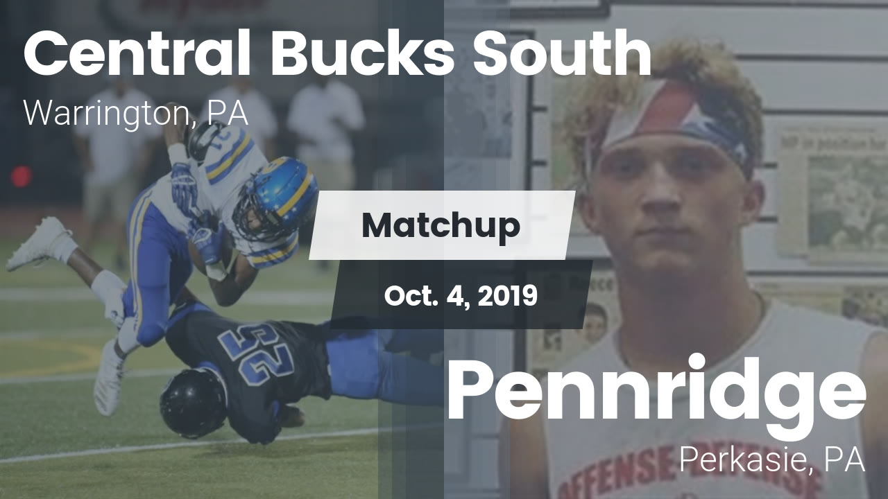 Central Bucks South Hs Football Video Matchup Central Bucks