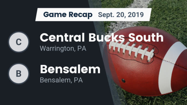 Boys Varsity Football Central Bucks South High School
