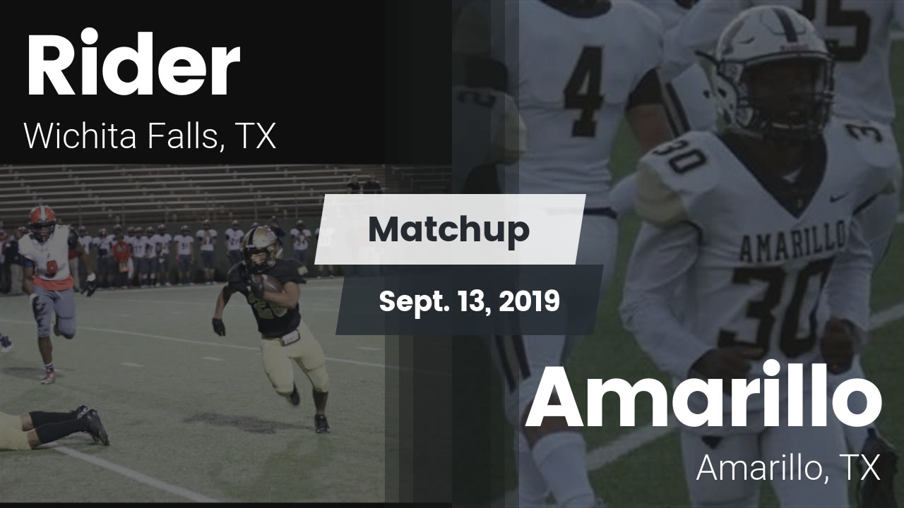 Rider Hs Football Video Matchup Rider Vs Amarillo 2019 Maxpreps