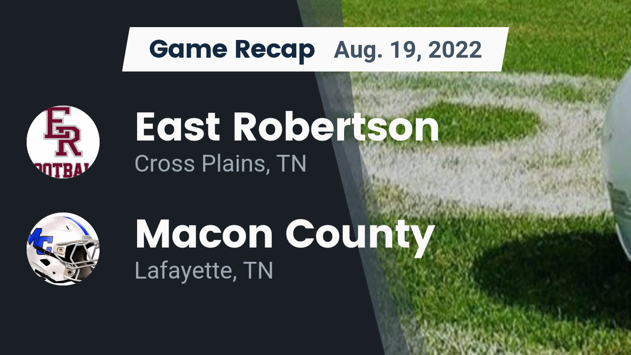 Videos East Robertson Indians (Cross Plains, TN) Varsity Football