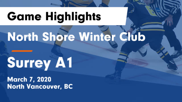 Bantam A1 North Shore Winter Club North Vancouver Ca Ice