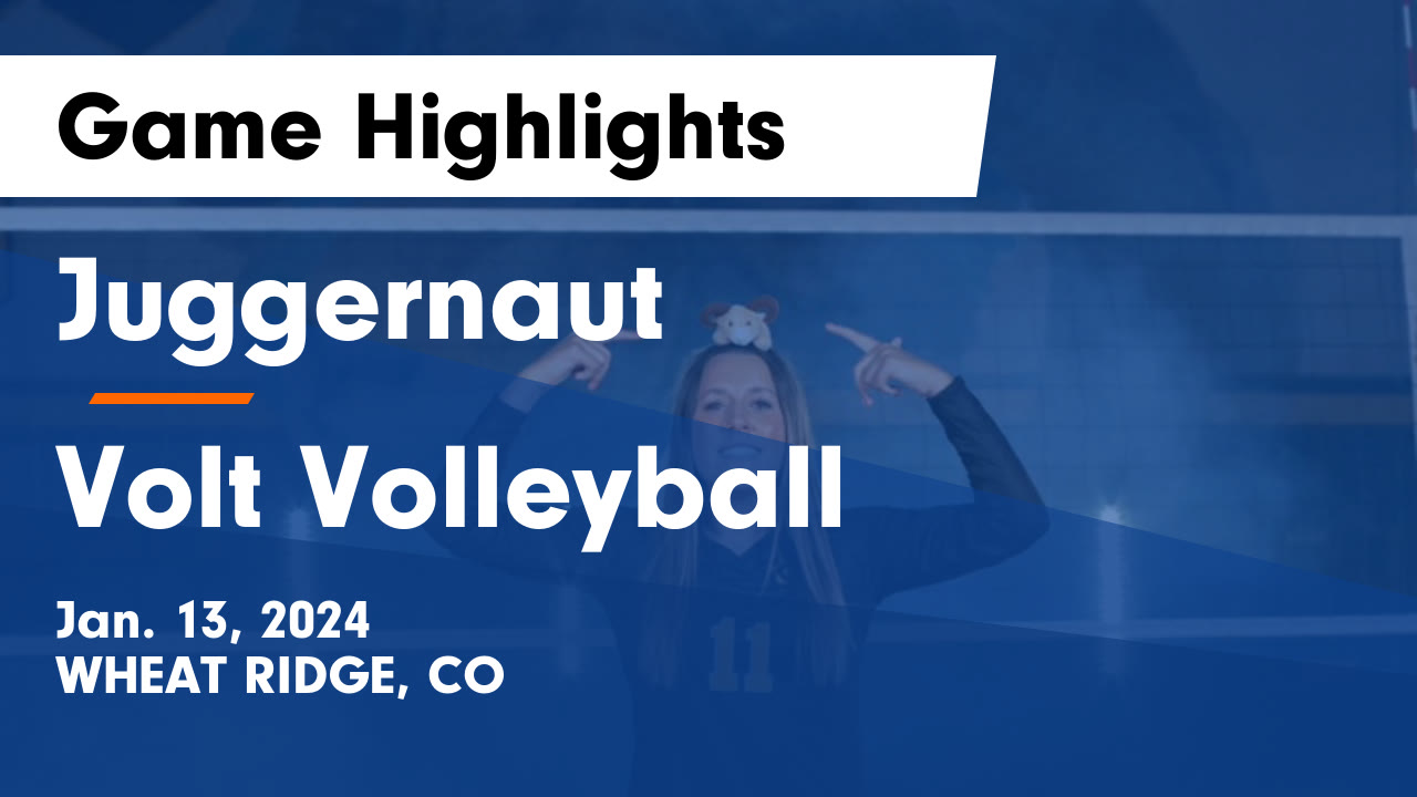 Juggernaut vs Volt Volleyball Game Highlights Jan. 13, 2024