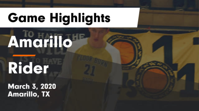 Boys Varsity Basketball Amarillo High School Amarillo Texas