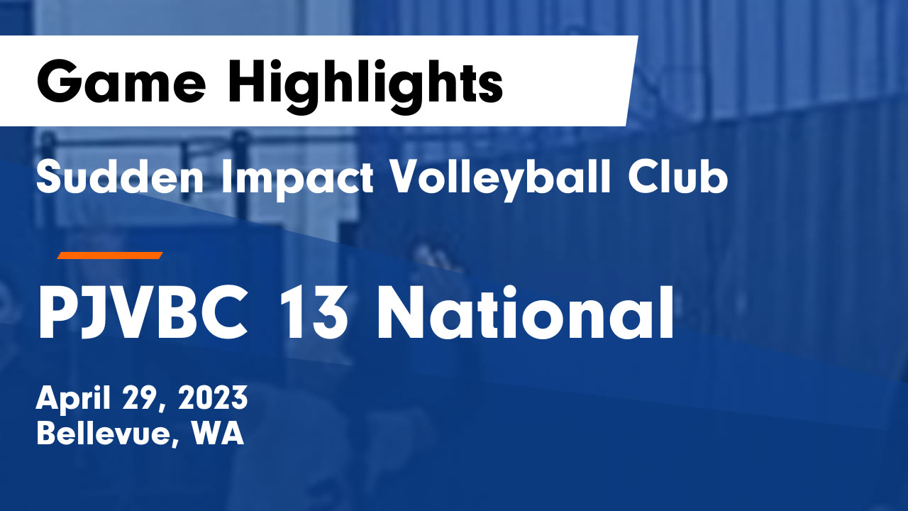 Sudden Impact Volleyball Club vs PJVBC 13 National Game Highlights