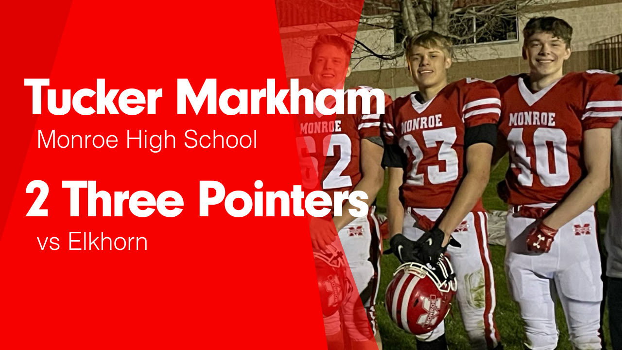 2 Three Pointers vs Elkhorn Tucker Markham highlights Hudl