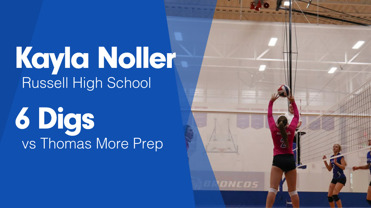 6 Digs vs Thomas More Prep