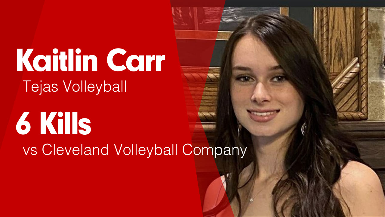 6 Kills vs Cleveland Volleyball Company - Kaitlin Carr highlights