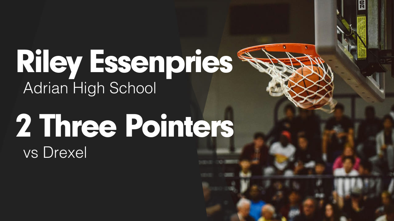 2 Three Pointers vs Drexel - Riley Essenpries highlights - Hudl