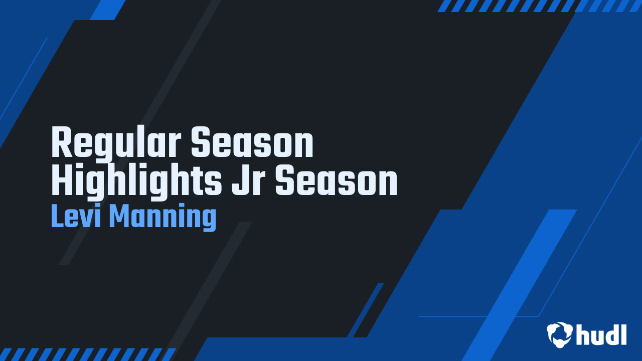 Levi Manning Junior Season Highlights