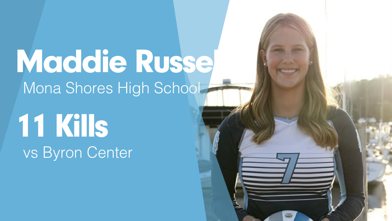 11 Kills vs Byron Center - Maddie Russell highlights - Hudl