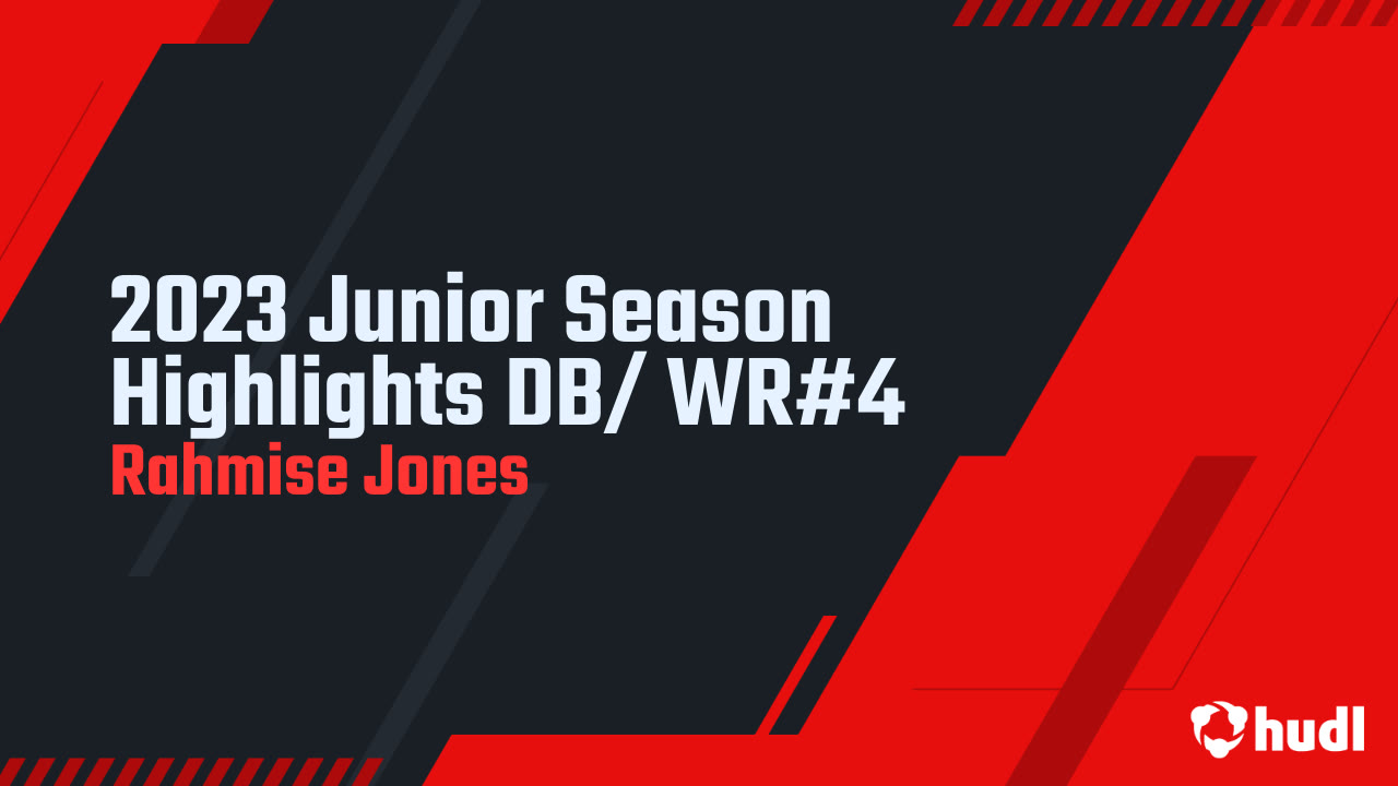 2023 Junior Season Highlights DB/ WR#4 - Rahmise Jones highlights - Hudl