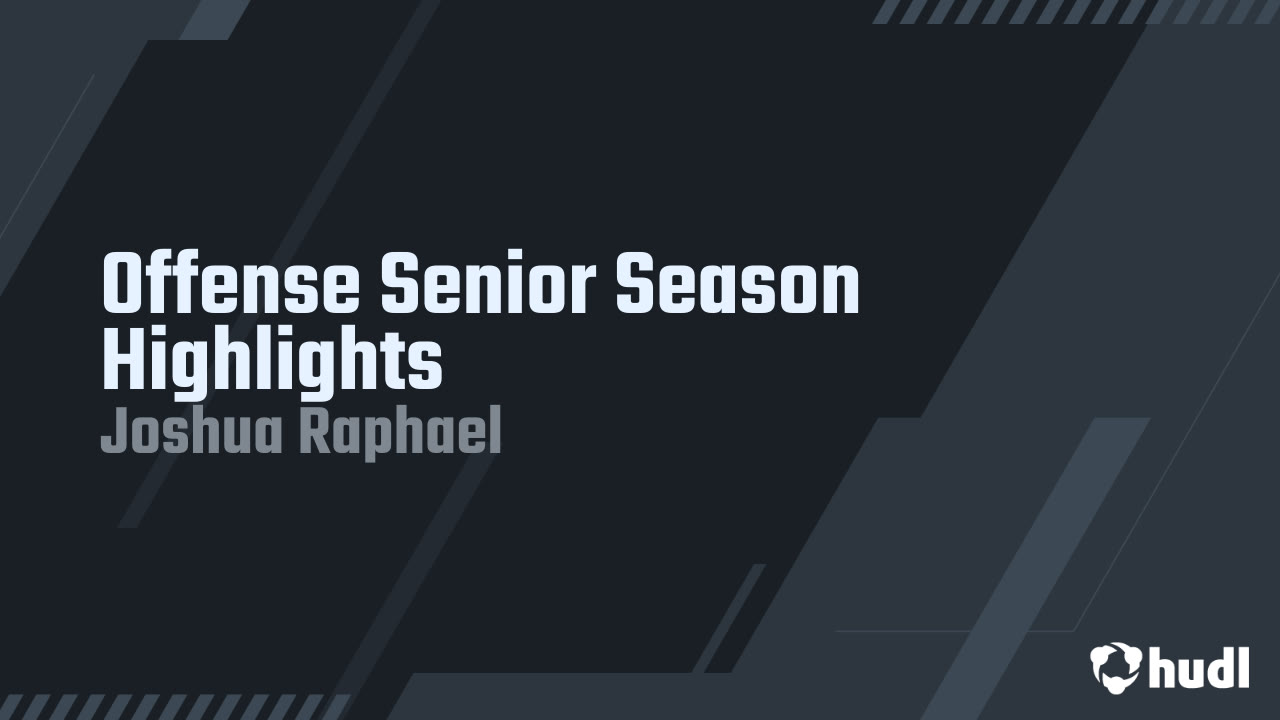 Josh Rector Hudl Offense Senior Season Highlights - Joshua Raphael highlights - Hudl