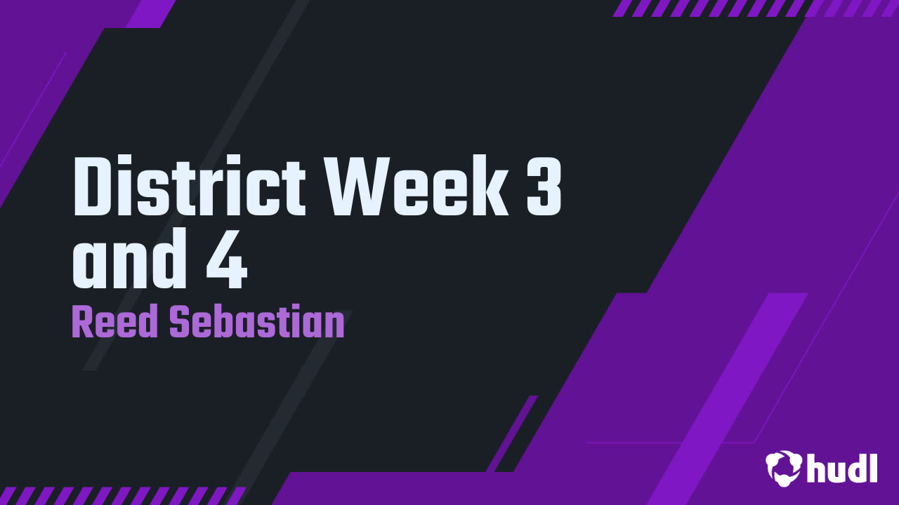 Sebastian Reed District Week 3 and 4 - Reed Sebastian highlights - Hudl