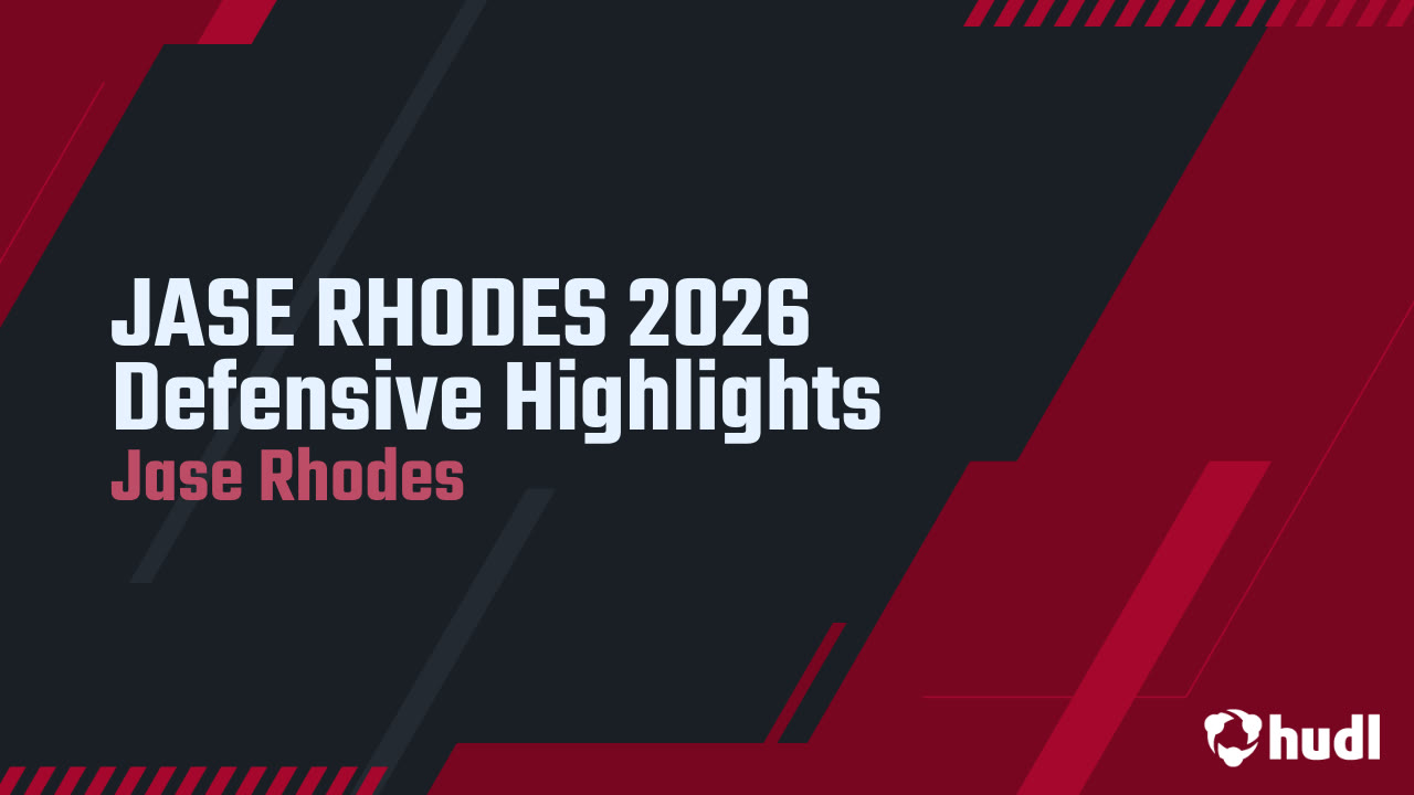 JASE RHODES 2026 Defensive Highlights - Jase Rhodes highlights - Hudl