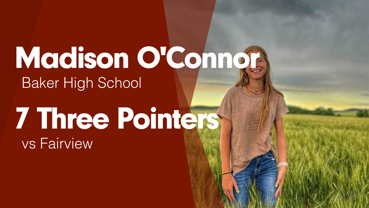 7 Three Pointers vs Fairview - Madison O'Connor highlights - Hudl