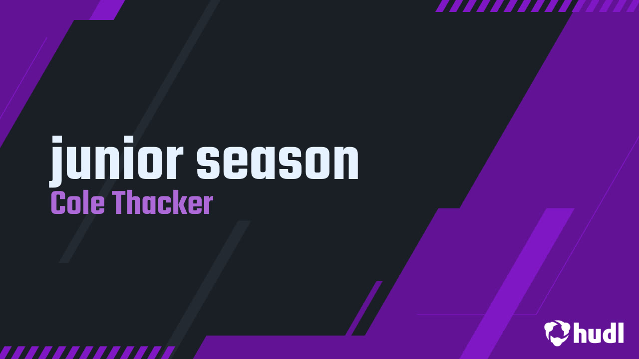 junior season - Cole Thacker highlights - Hudl