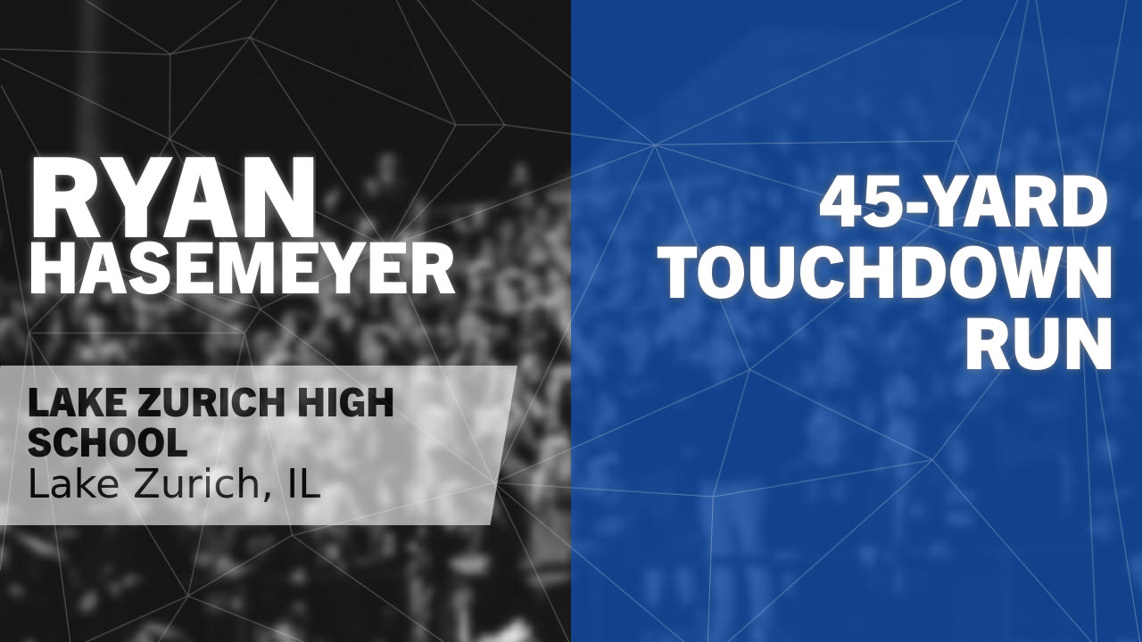 45-yard Touchdown Run vs Waukegan - Ryan Hasemeyer highlights - Hudl