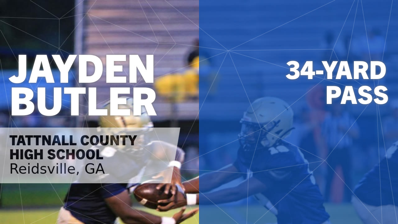 34-yard Pass vs Pierce County - Jayden Butler highlights - Hudl
