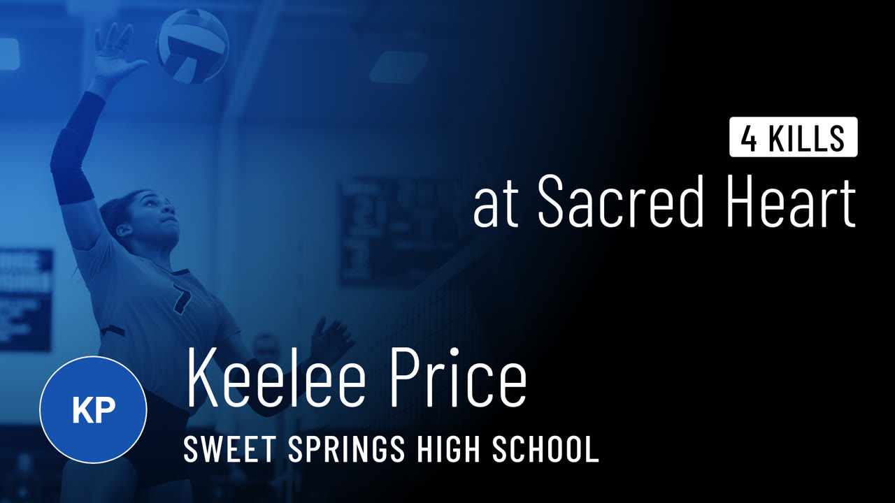 4 Kills vs Sacred Heart - Keelee Price highlights - Hudl