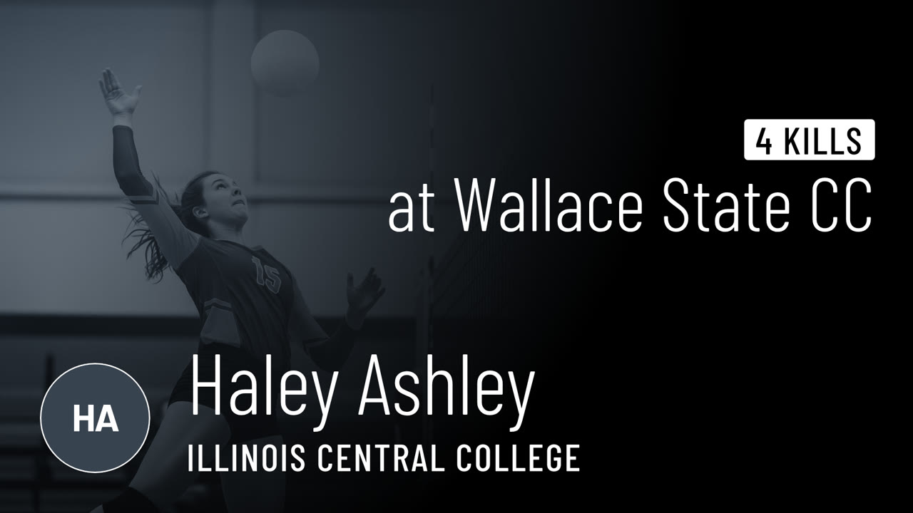 4 Kills vs Wallace State CC - Haley Ashley highlights - Hudl
