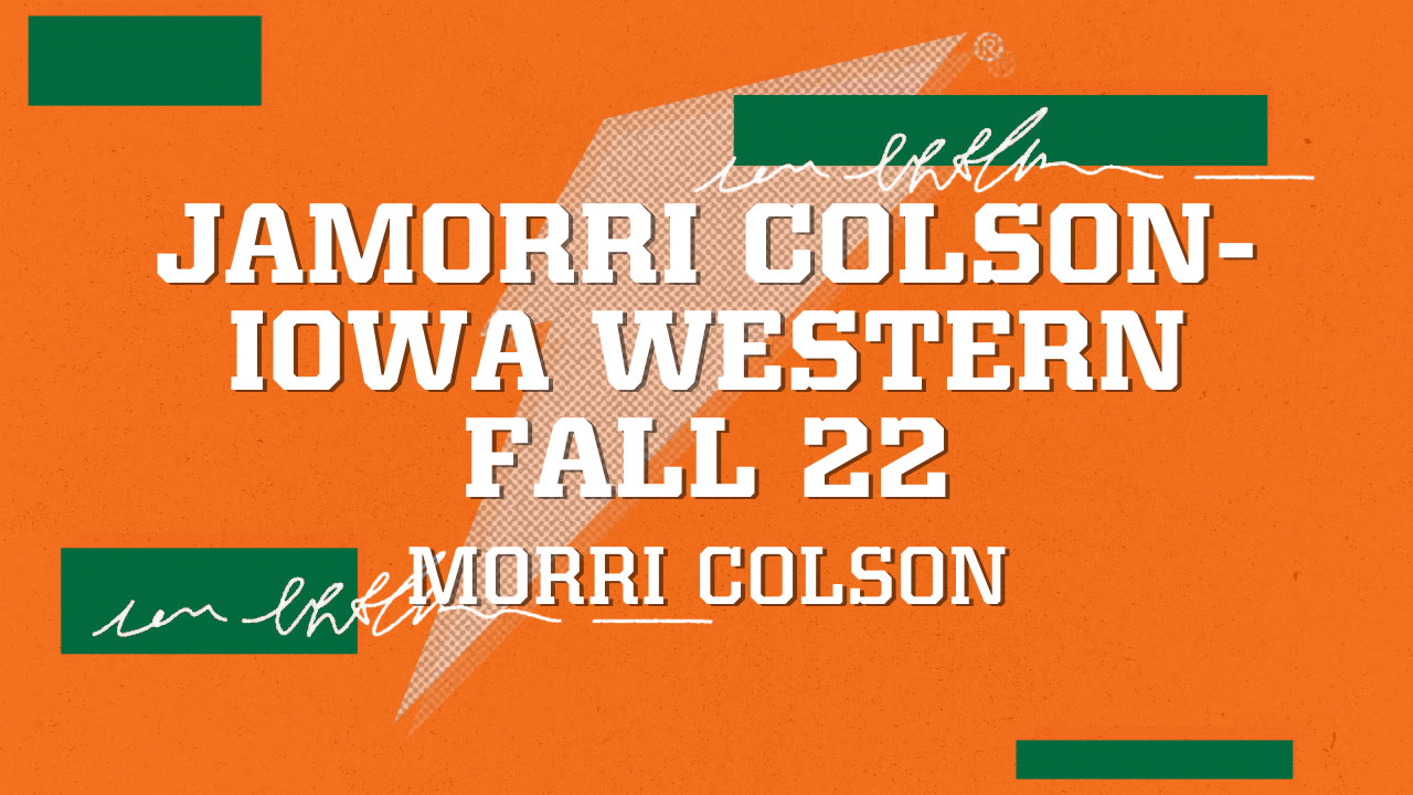 Jamorri ColsonIowa Western Fall 22 Morri Colson highlights Hudl